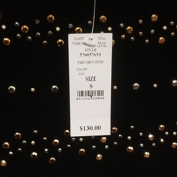 WHBM Black Studded Dress - Picture 6 of 8